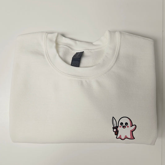 Ghost Knife Halloween Sweater