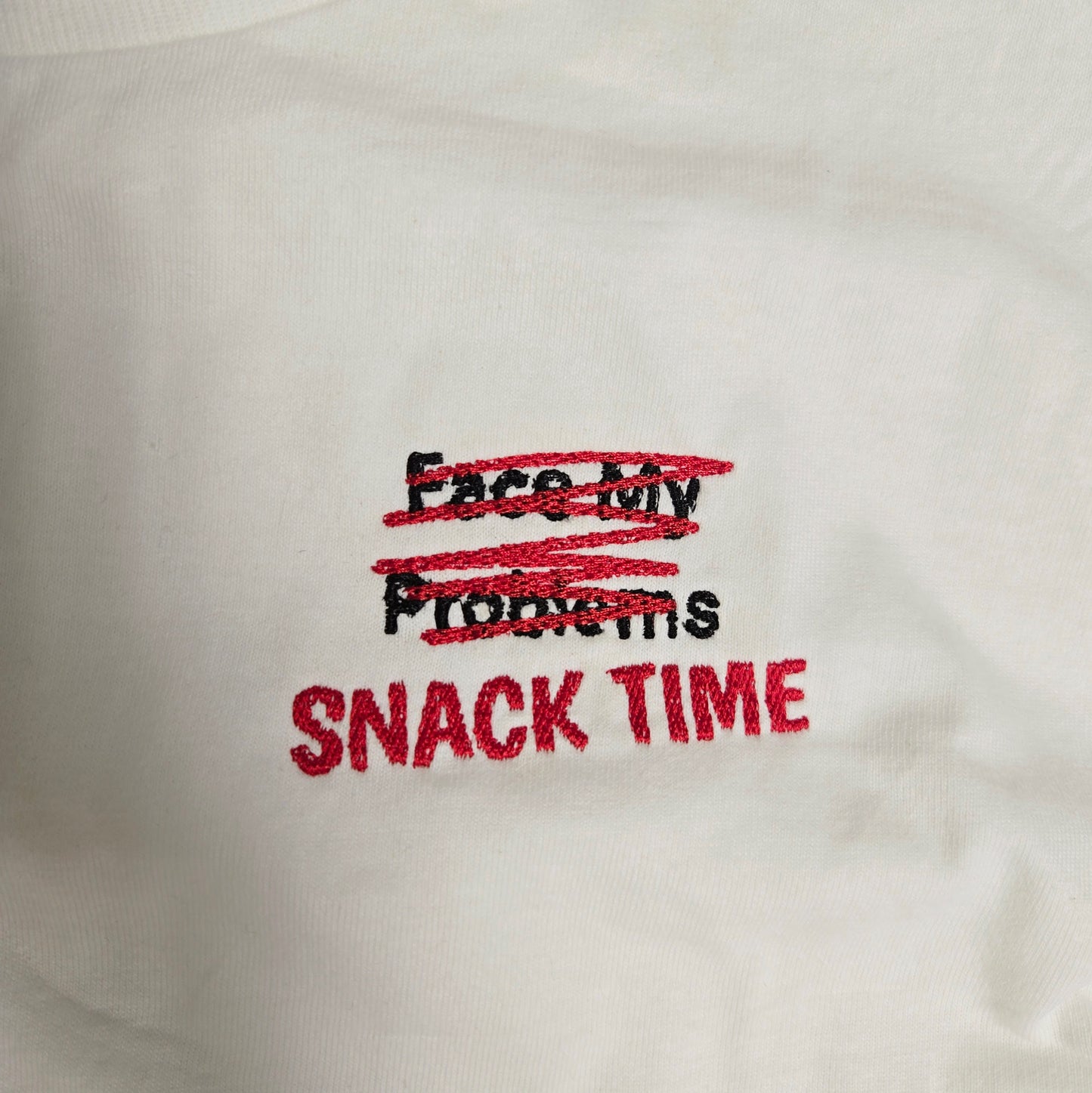 Snack Time Embroidered Shirt