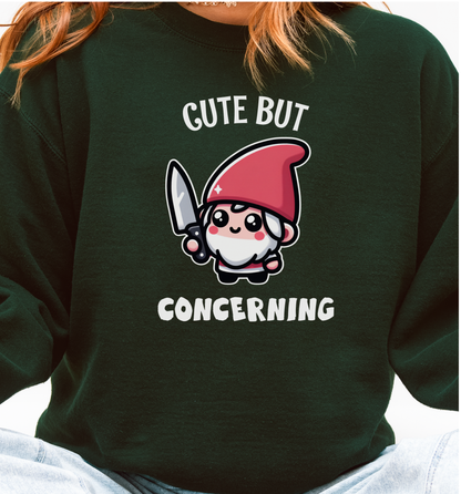 "Cute but Concerning" Gnome Sweater