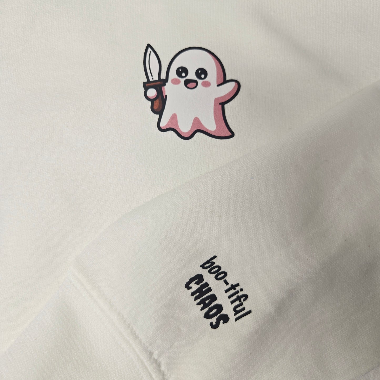 Ghost Knife Halloween Sweater
