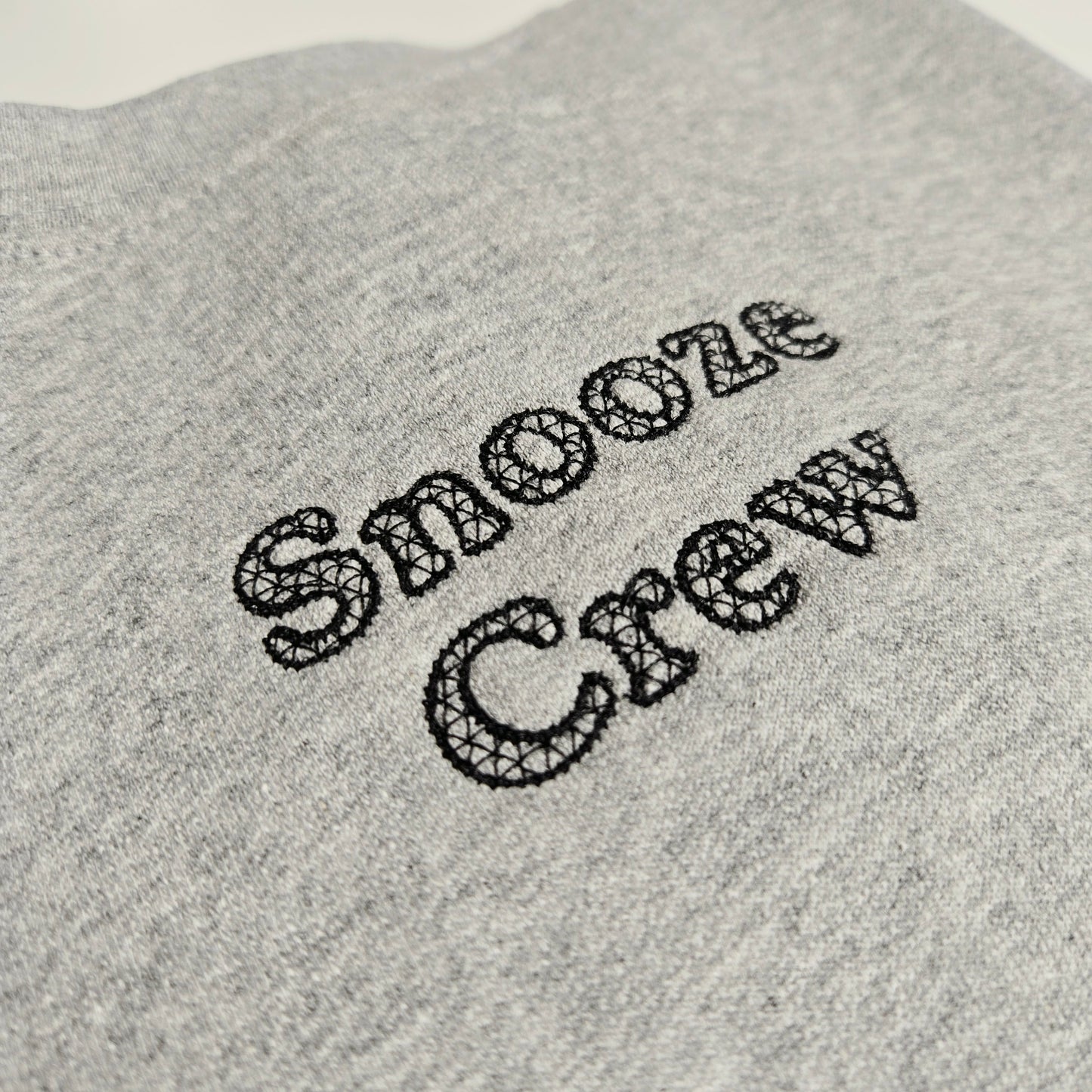 Snooze Crew Embroidered Sweater