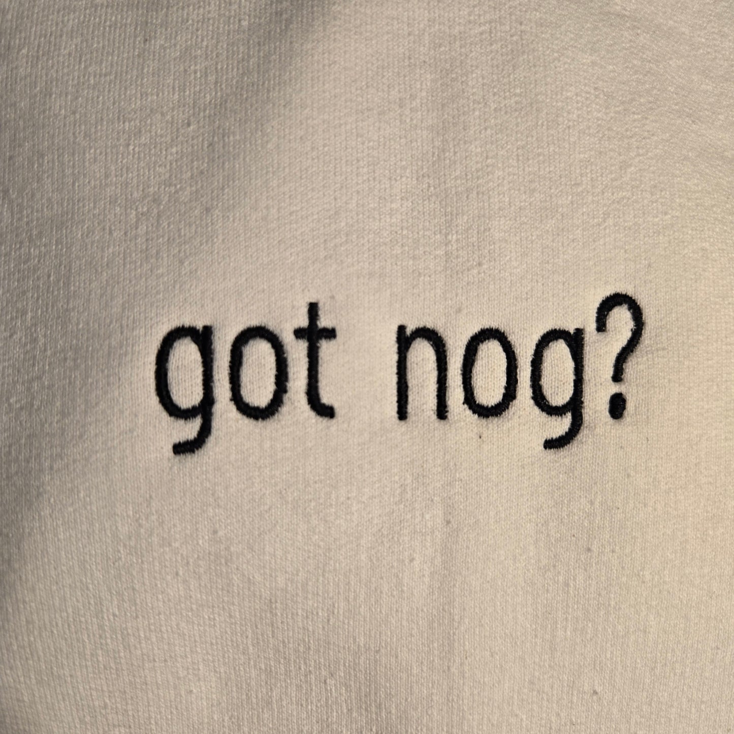 Got Nog? Embroidered Sweater
