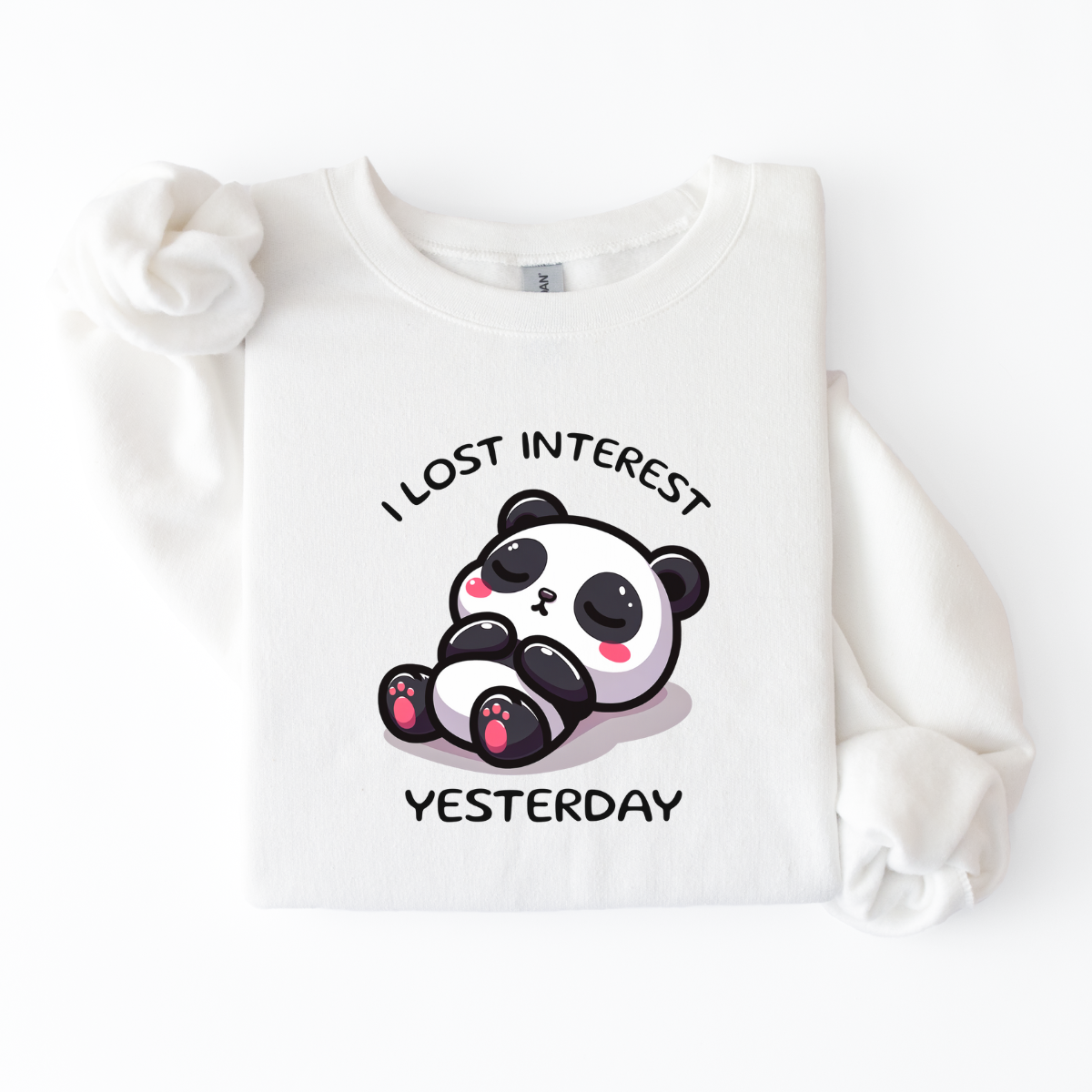 "I Lost Interest Yesterday" Panda Sweater