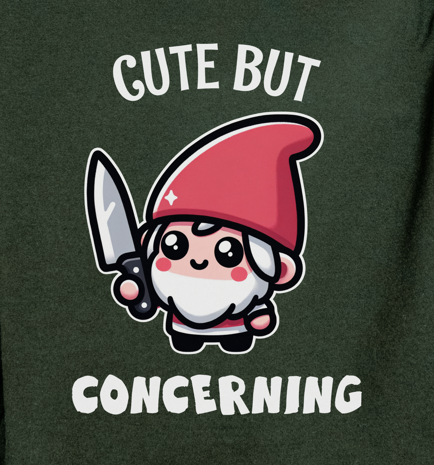 "Cute but Concerning" Gnome Sweater