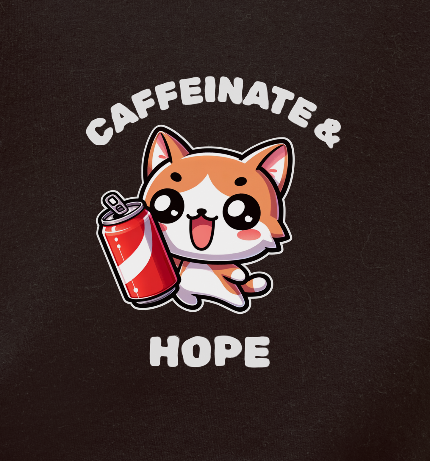 "Caffeinate & Hope" Cat Sweater
