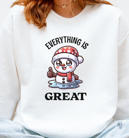 "Everything is Great" Snowman Sweater
