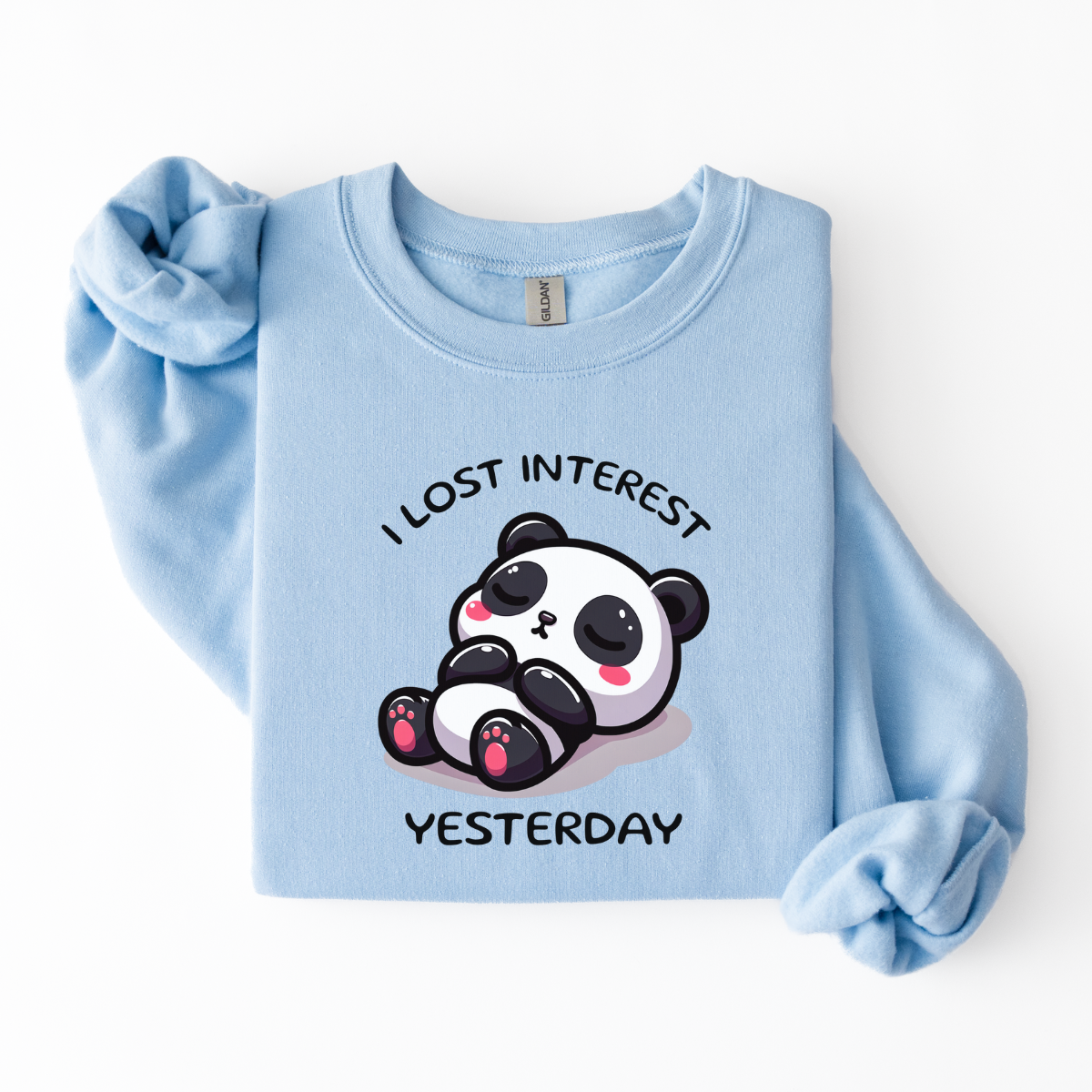 "I Lost Interest Yesterday" Panda Sweater