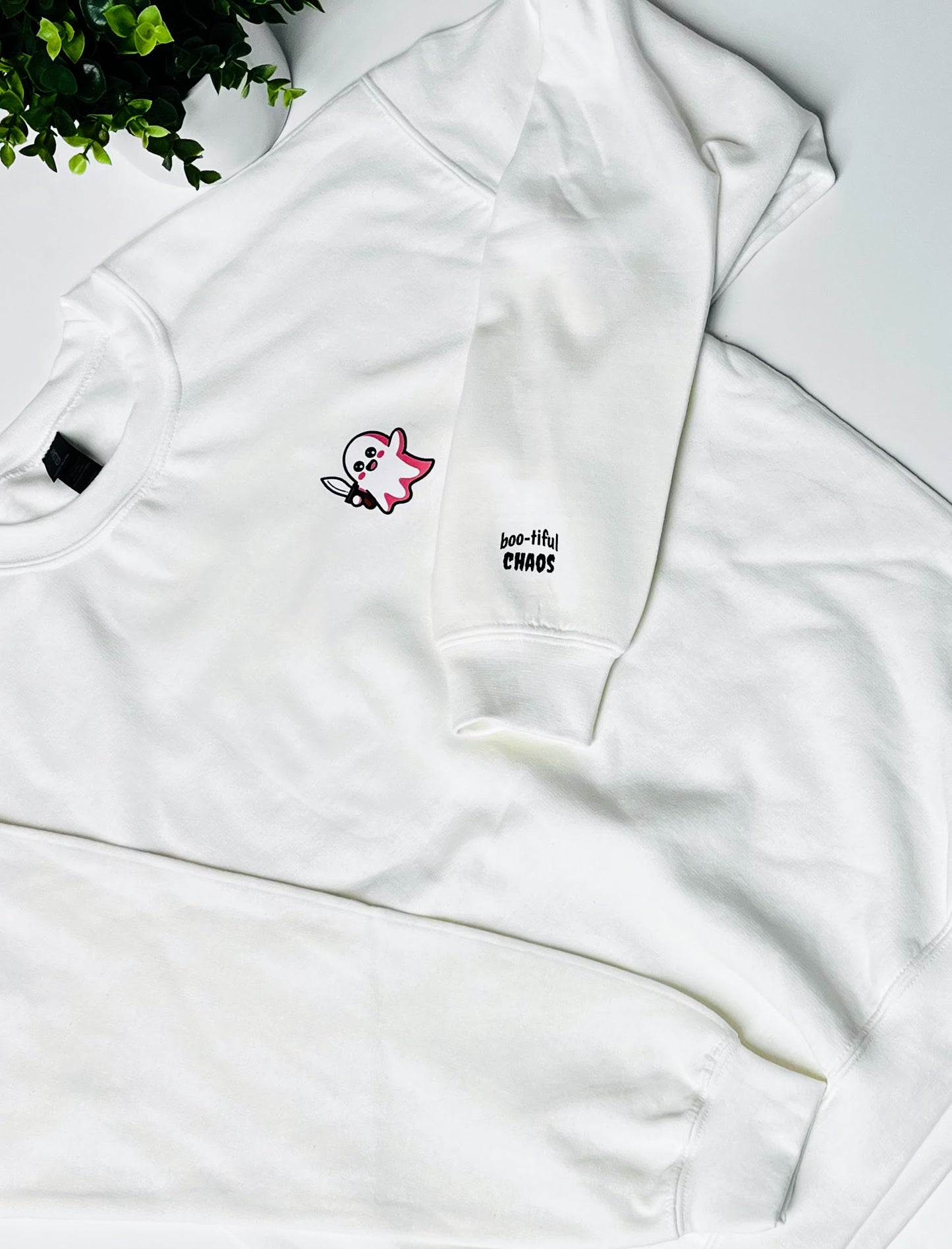 Ghost Knife Halloween Sweater