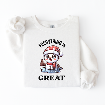 "Everything is Great" Snowman Sweater